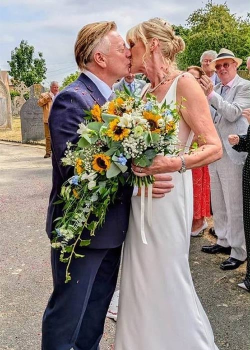 Coronation Street's Sean Wilson, 61, marries: Actor who played Martin Platt ties the knot with partner Carol in idyllic countryside wedding