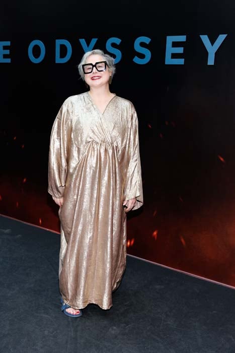 Siobhán McSweeney pictured at the Irish premiere screening of Christopher Nolan’s The Odyssey at The Irish Film Institute, Dublin. Pic: Andres Poveda