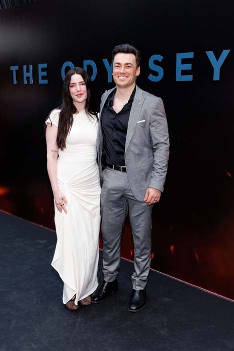 Melanie Murphy and Thomas O'Rourke pictured at the Irish premiere screening of Christopher Nolan’s The Odyssey at The Irish Film Institute, Dublin. Pic: Andres Poveda