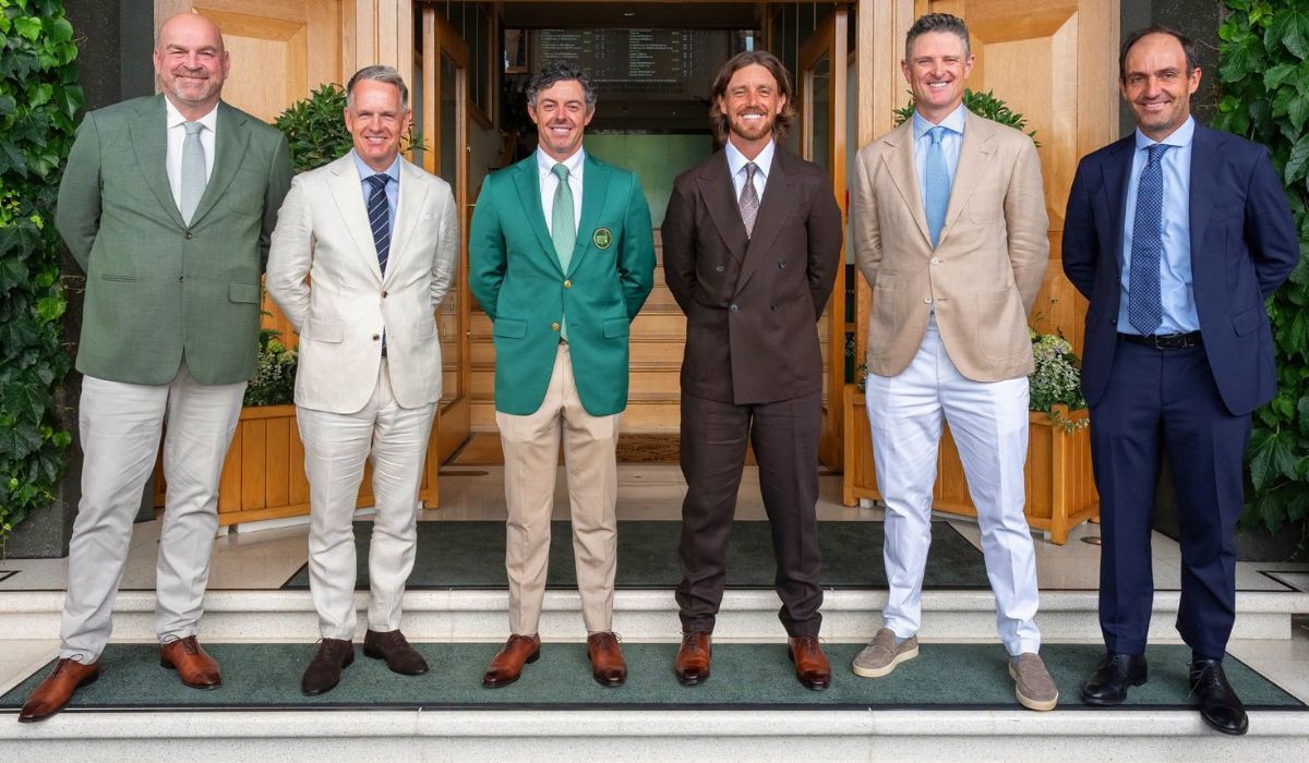 Thomas Bjorn, Luke Donald, Rory McIlroy, Tommy Fleetwood, Justin Rose, Eduardo Molinari. Pic Courtesy of Ryder Cup Europe