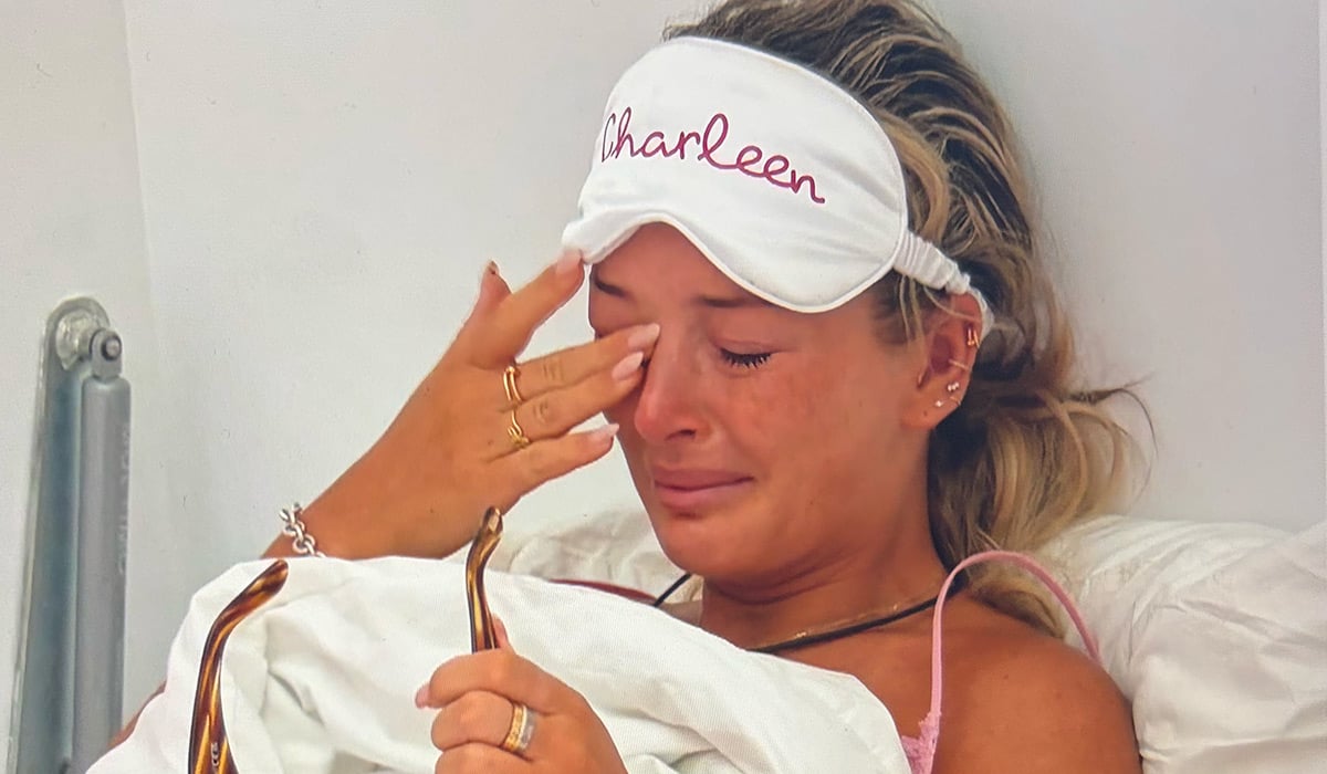 Charleen crying over Kavan in the villa. Pic: Love Island / Instagram