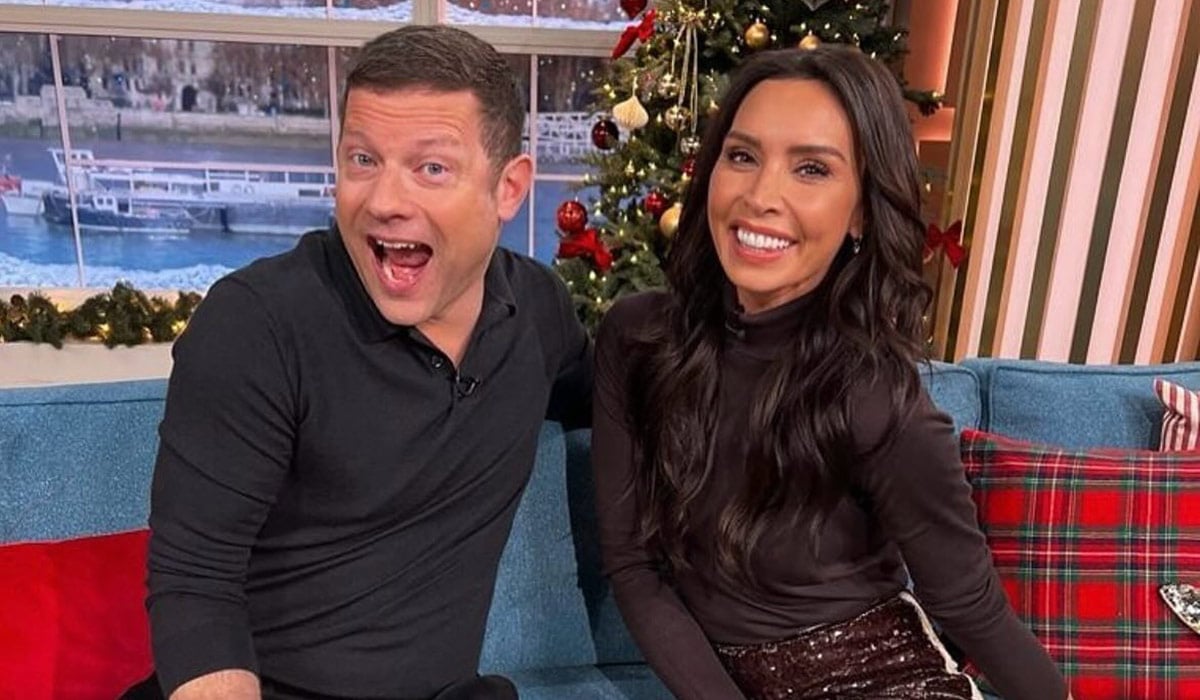 Dermot O'Leary and Christine Lampard. Pic: Christine Lampard / Instagram