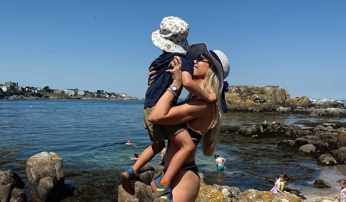 Rosanna Davison with her son. Pic: Rosanna Davison Instagram