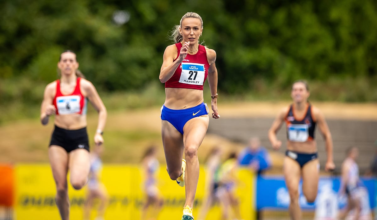 2026 Athletics Ireland National Outdoor Championships, Morton Stadium, Dublin 25/7/2026
Senior Women 200m Sprint Heat 3
Sharlene Mawdsley of Newport A.C.
Mandatory Credit ©INPHO/Morgan Treacy