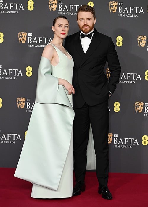 Saoirse Ronan and Jack Lowden attend the EE BAFTA Film Awards 2025