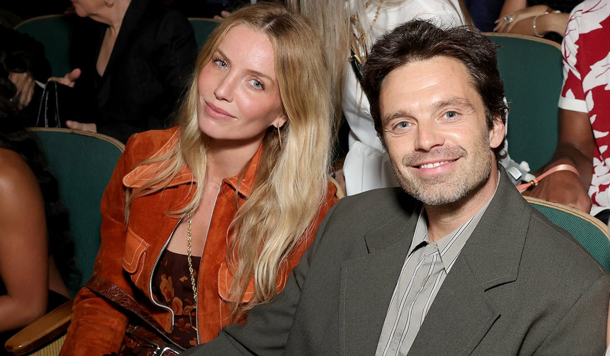 LOS ANGELES, CALIFORNIA - OCTOBER 23: (L-R) Annabelle Wallis and Sebastian Stan attend Raising Brows LIVE hosted by Anastasia Soare, Founder & CEO of Anastasia Beverly Hills, and Oprah Winfrey at the Wilshire Ebell Theatre on October 23, 2025 in Los Angeles, California.  (Photo by Stefanie Keenan/Getty Images for Anastasia Beverly Hills)