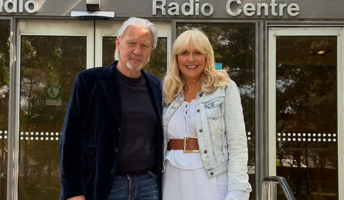 Miriam O'Callaghan and Johnny Logan. Pic: Miriam O'Callaghan/Instagram