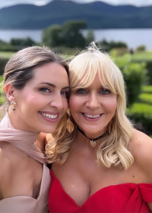 Miriam O'Callaghan with her daughter Alannah at Jess' wedding. Picture: Alannah McGurk/Instagram