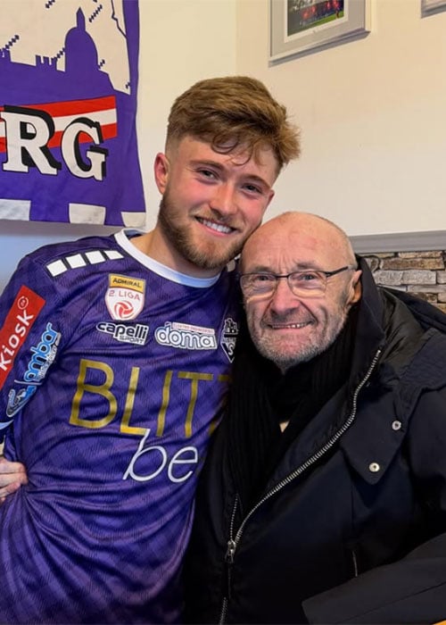 Phil Collins and son Mathew. Pic: mcollins0112/Instagram