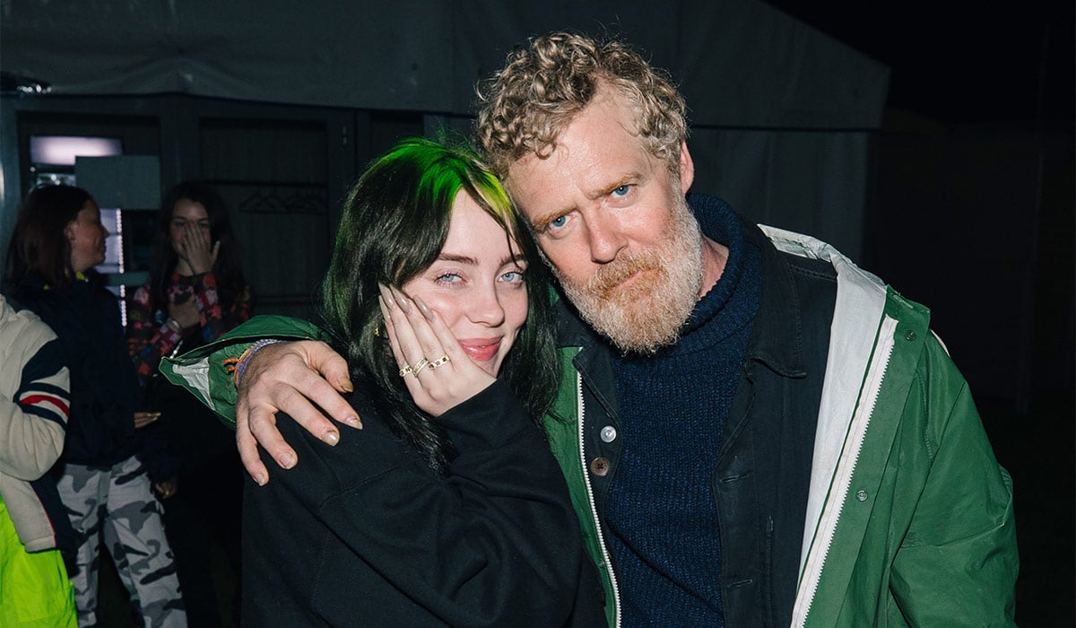Glen Hansard and Billie Eilish. Pic: Maggie Baird/Instagram