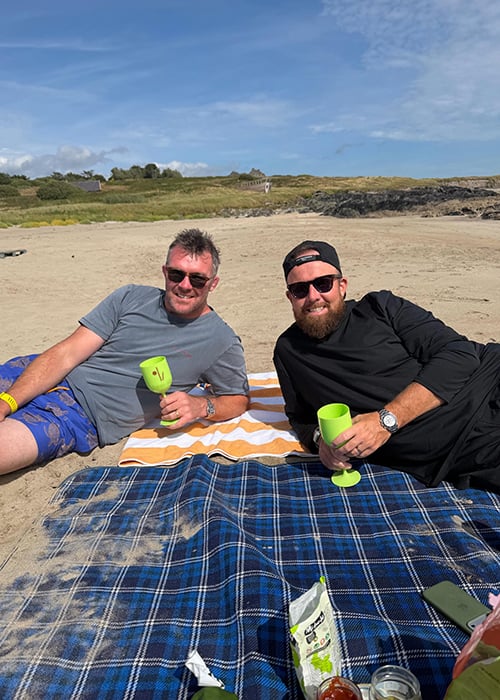 Peter O'Mahony and Shane Lowry. Pic: Wendy Lowry/Instagram