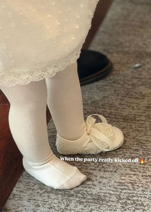 Doireann Garrihy's daughter's Christening. Pic: Doireann Garrihy/Instagram