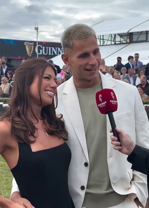Love Island's Lola Deal and Seán 'Fitzy' Fitzgerald at the Galway Races. Pic: Instagram