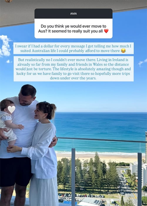 Harriet and Tadhg Beirne's future plans. Pic: Harriet Beirne / Instagram