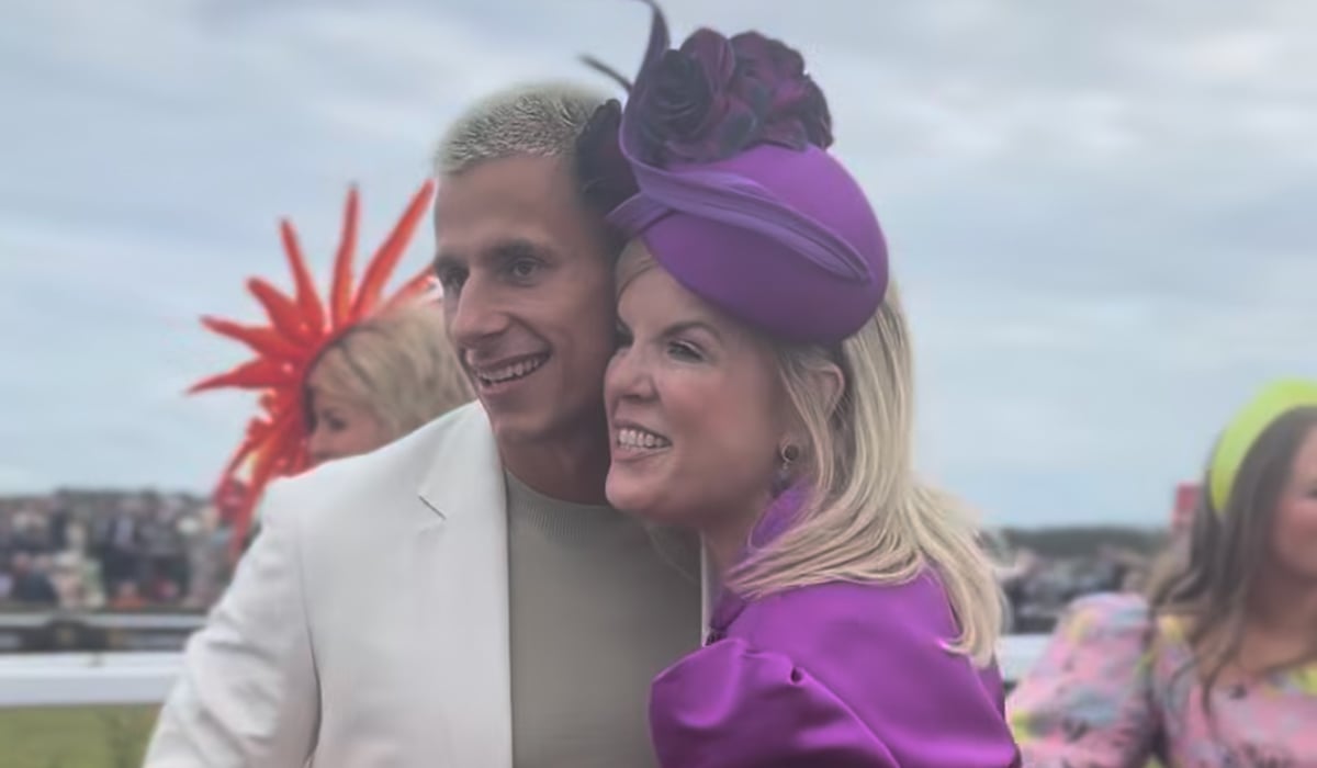 Fitzy with Marietta Doran at Galway Races. Pic: Marietta Doran / Instagram