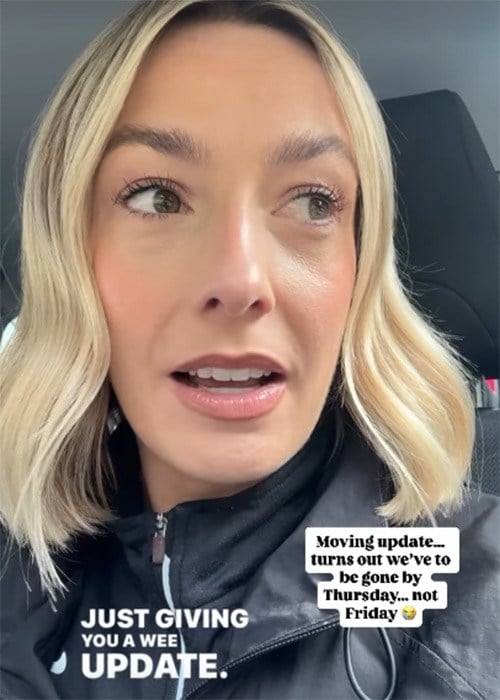 Blathnaid Treacy gives a moving house update. Pic: Blathnaid Treacy Instagram