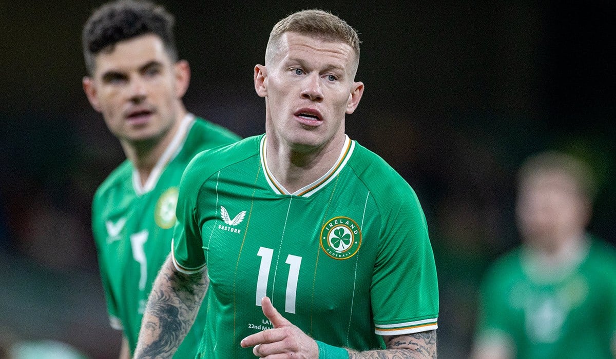 James McClean in action for Ireland against Latvia earlier this year. Pic: Tim Clayton/Corbis via Getty Images