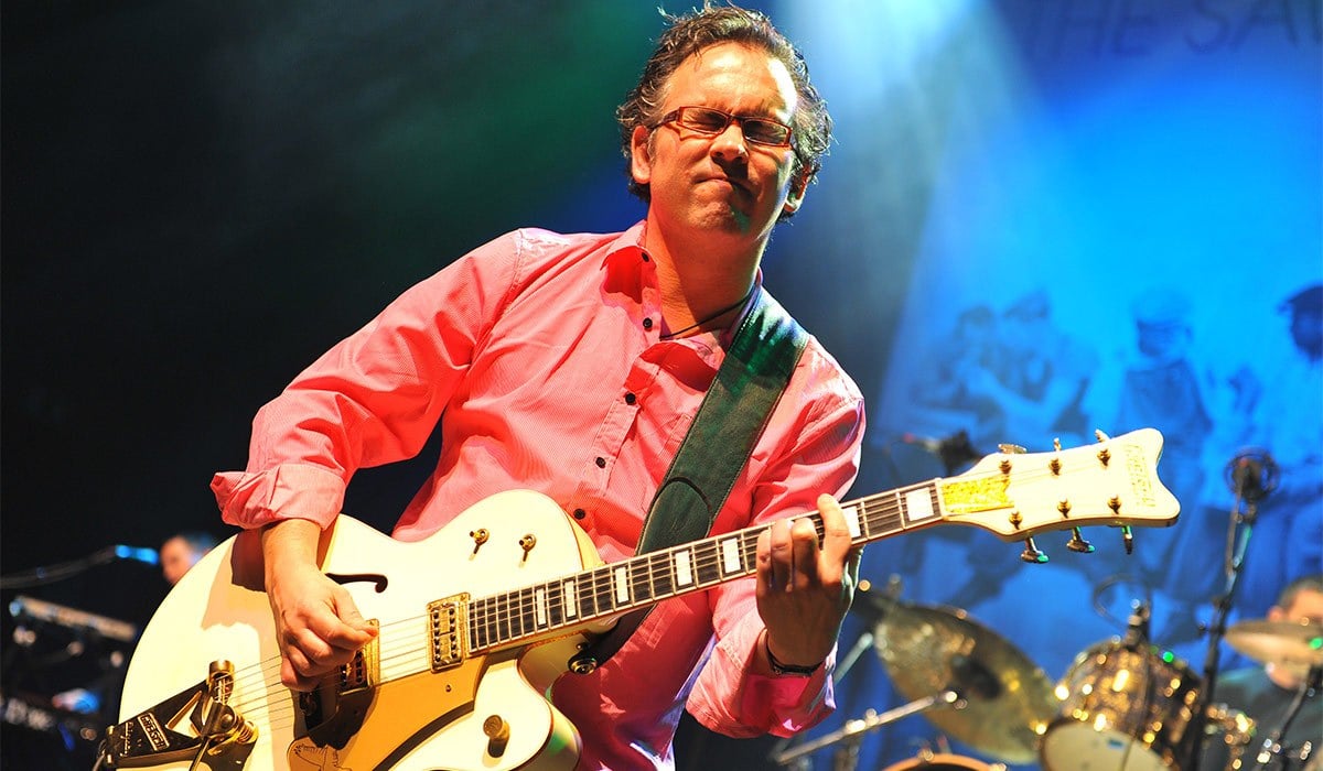 Leo Moran of The Saw Doctors performs on stage at Shepherds Bush Empire. Pic: Getty Images