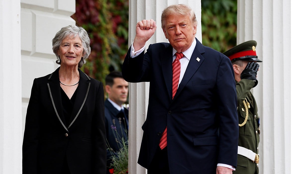 GettyImages Catherine Connolly and Donald Trump 1