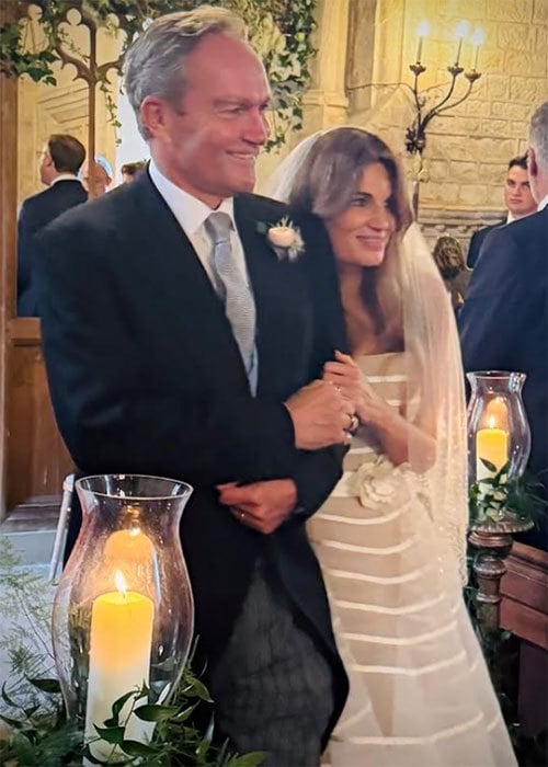 Jemima Goldsmith shares pictures of inside her wedding day to Irish-Australian financier Cameron O'Reilly. Pic: JemimaKhan/Instagram