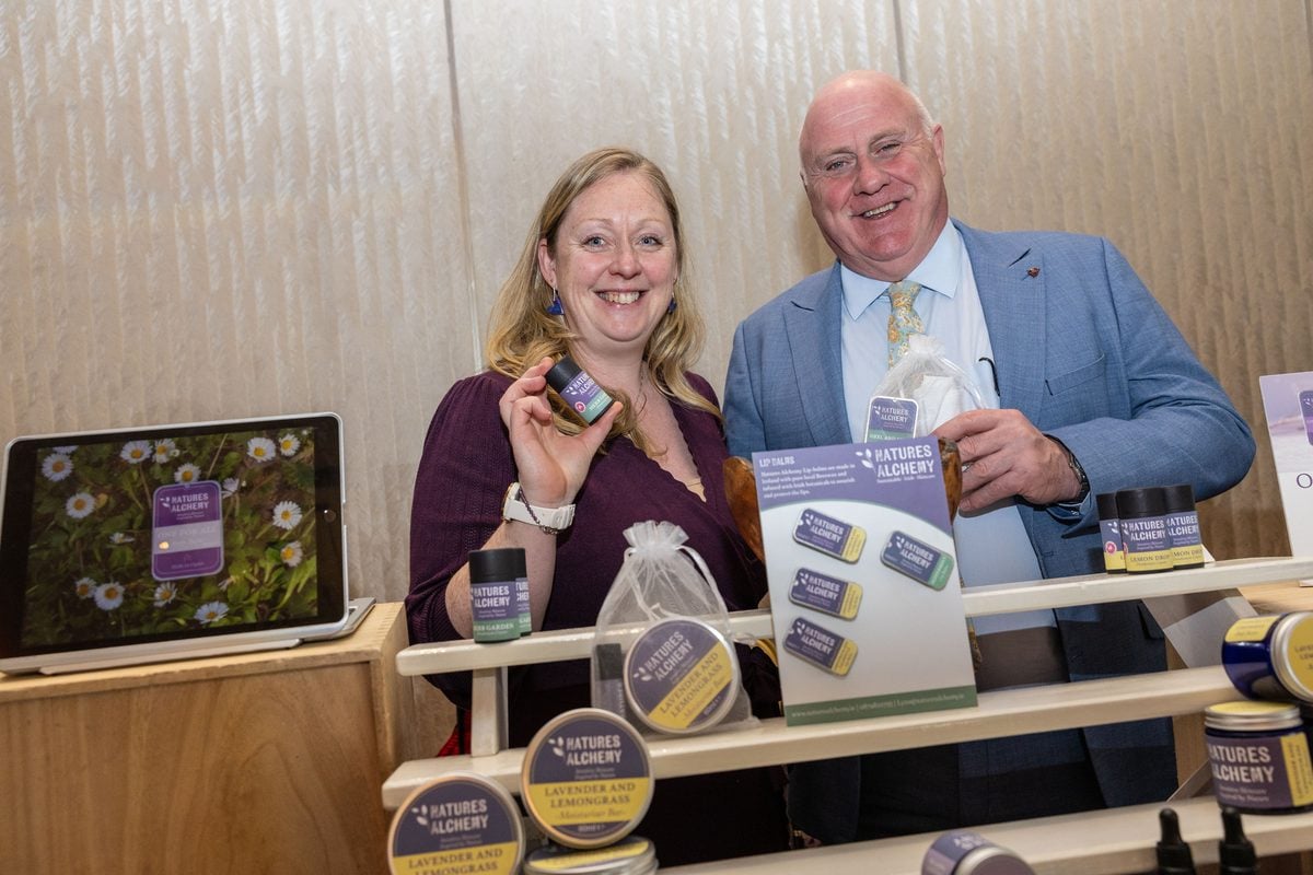 Lynn Shead Natures Alchemy who completed the ACORNS programme with Noel Grealish TD Minister of State Department of Agriculture Food and the Marine 1