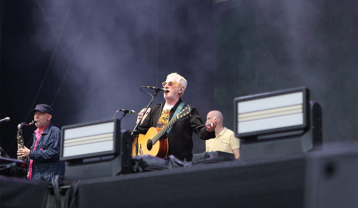 The Saw Doctors performing on the main stage during the Electric Picnic festival at Stradbally in Co Laois. Pic: Evan Treacy/PA Wire