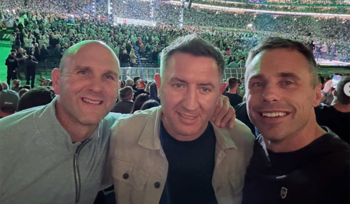 Tommy Bowe at Katie Taylor's fight. Pic: Tommy Bowe/Instagram