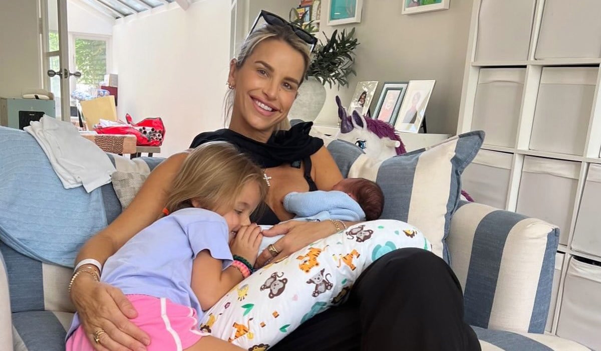 Vogue Williams' fourth child has arrived. Pic: Vogue Williams / Instagram