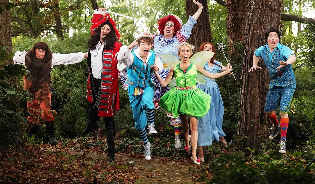 Pictured is cast member from Neverland, Chris Corroon and Michael Kiersey as Hook at the launch of The Helix Panto. Pic: Leon Farrell/Photocall Ireland