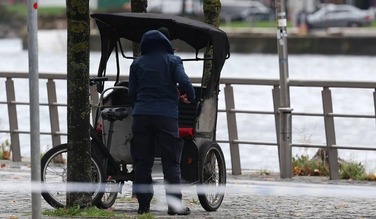 The scene today of a serious road traffic collision on North Wall Quay in Dublin. Pic: Collins Photos