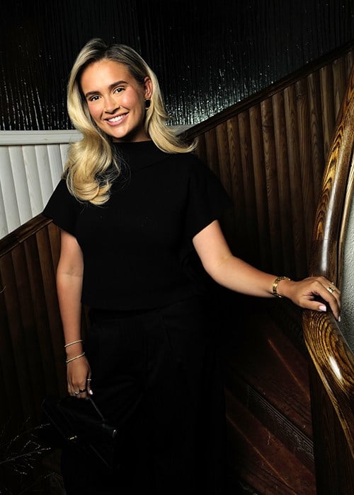 LONDON, ENGLAND - SEPTEMBER 16: Molly-Mae Hague attends Emma Grede "A Seat at the Table" at Gaia, Mayfair on September 16, 2026 in London, England. (Photo by Carlo Paloni/Getty Images for BYLG LTD.)
