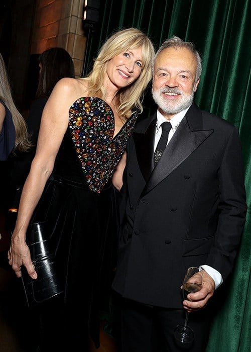 LONDON, ENGLAND - OCTOBER 09: Laura Dern and Graham Norton attend the 2026 Albies, hosted by The Clooney Foundation for Justice at the Natural History Museum on October 09, 2026 in London, England. (Photo by Hoda Davaine/Getty Images for The Clooney Foundation for Justice)