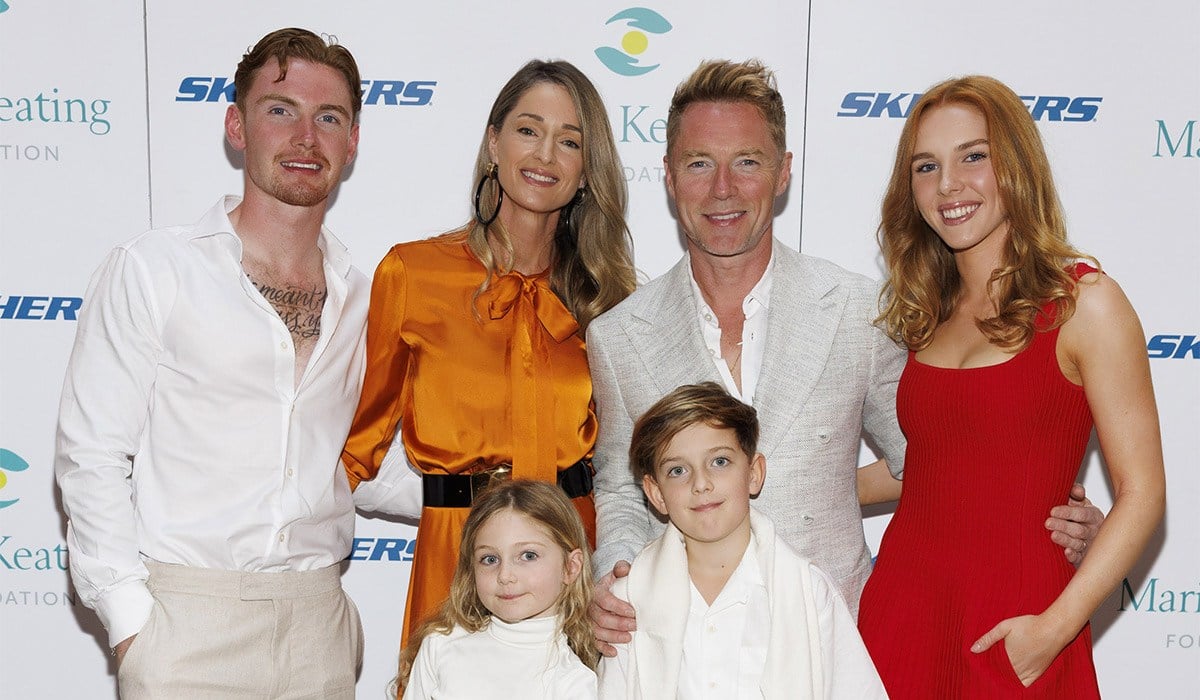 The Keating Family, Ronan and Storm with children Jack, Coco, Cooper and Ali pictured at the 27th Annual Marie Keating Foundation Celebrity Golf Classic sponsored by Skechers at the K Club. Picture Andres Poveda