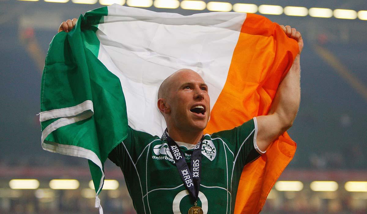 CARDIFF, UNITED KINGDOM - MARCH 21: Peter Stringer of Ireland celebrates winning the Grand Slam during the RBS 6 Nations Championship match between Wales and Ireland at the Millennium Stadium on March 21, 2009 in Cardiff, Wales. (Photo by Stu Forster/Getty Images)