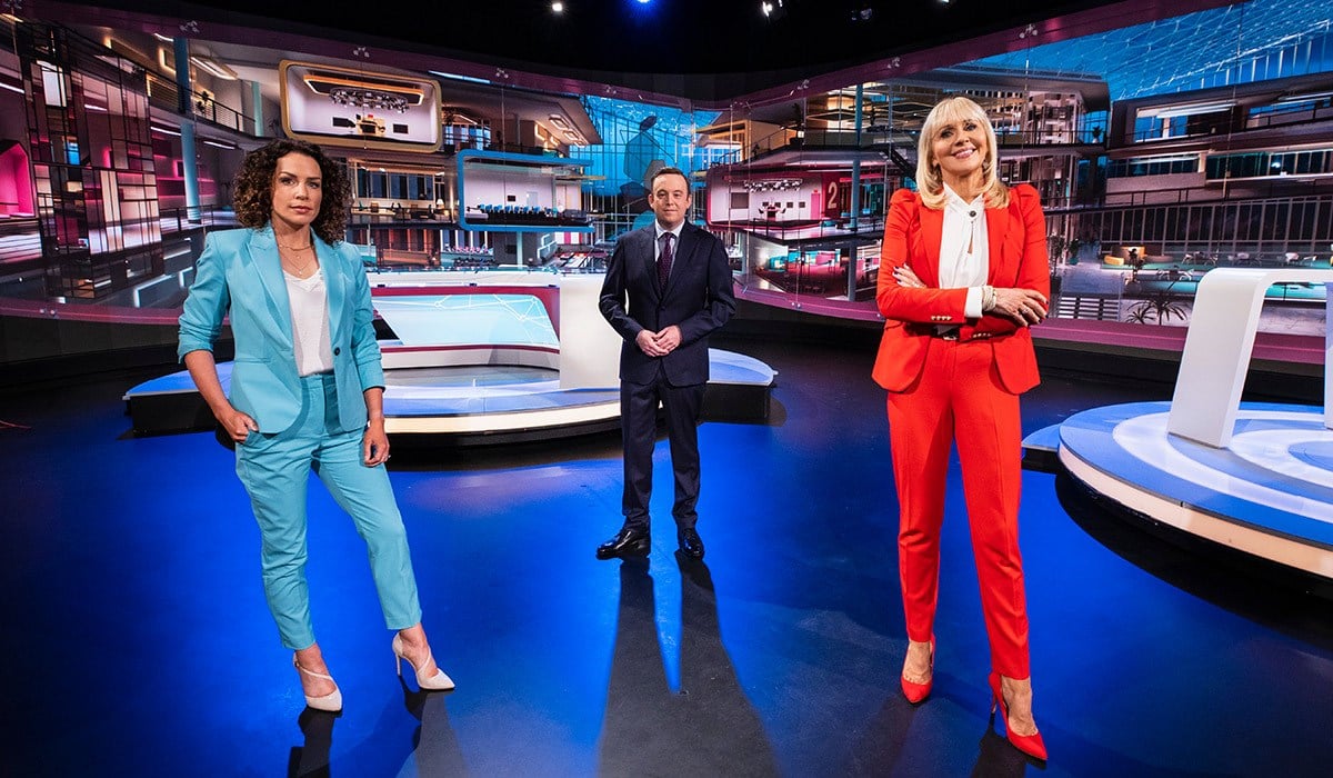 RTÉ Prime Time's Sarah McInerney, Fran McNulty and Miriam O'Callaghan. Pic: Andres Poveda