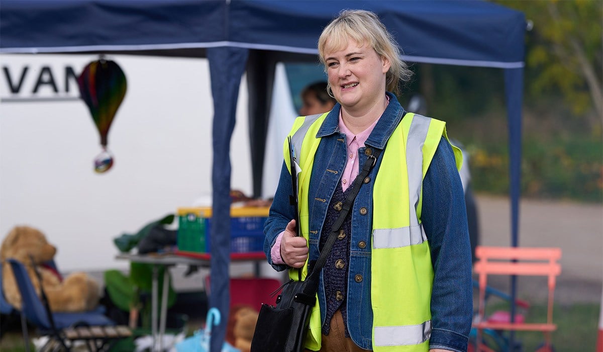 Anne (PHILIPPA DUNNE) in Amandaland. Pic: BBC/Merman/Natalie Seery