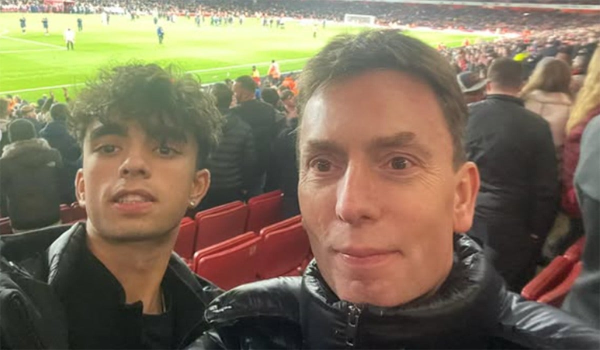 Ken Doherty and his son. Pic: Ken Doherty/Instagram