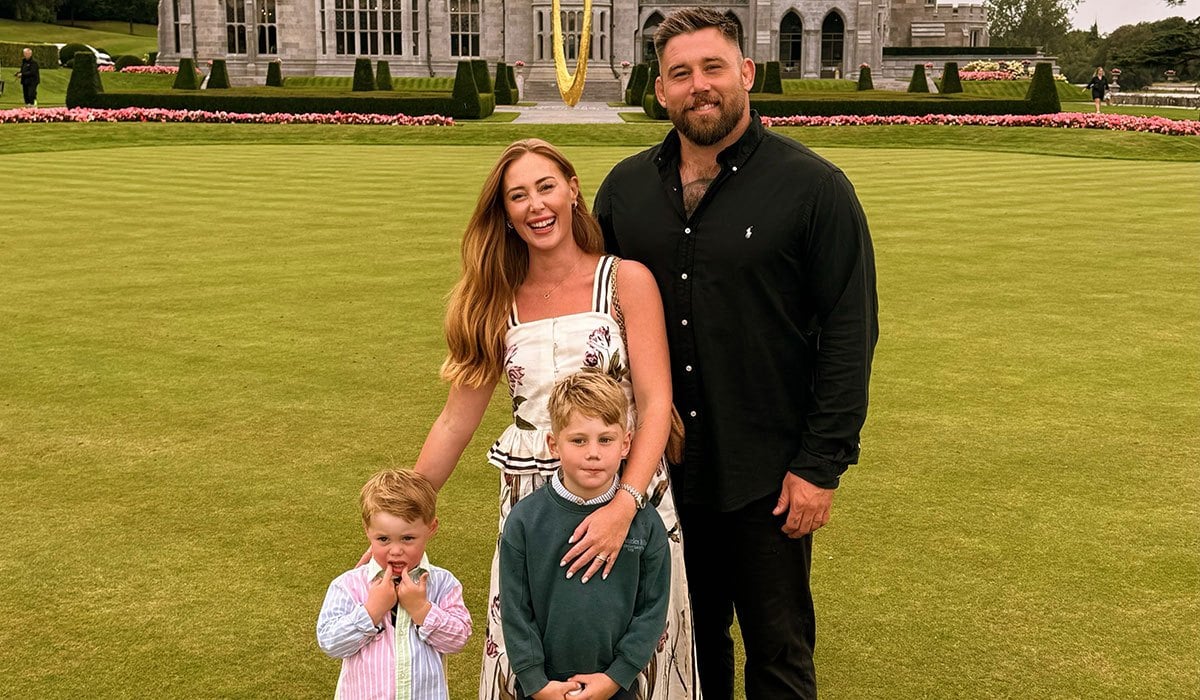 Munster rugby star Kieran Brookes with his family at Adare Manor. Pic: Danielle Molloy/Instagram