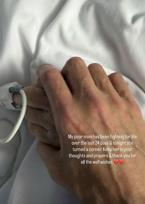 Glenda Gilson reveals her mother, Aileen, is 'fighting for her life' in hospital. Pic: Glenda Gilson/Instagram