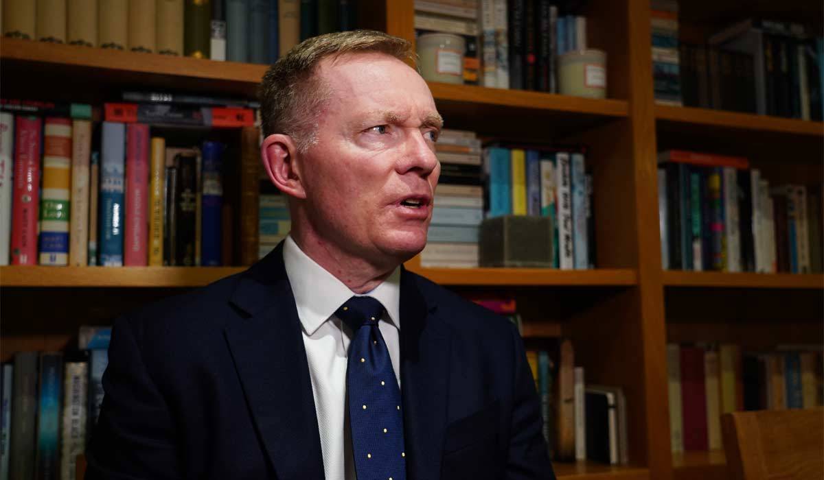 Northern Ireland Secretary Sir Chris Bryant speaking to The PA on Friday evening, at his home in his constituency. Police Service of Northern Ireland Chief Constable Jon Boutcher has welcomed the decision by Sir Chris Bryant to ban the Drumcree parade. Picture date: Friday October 9, 2026. Pic: Zoe Head-Thomas/PA Wire/PA Images