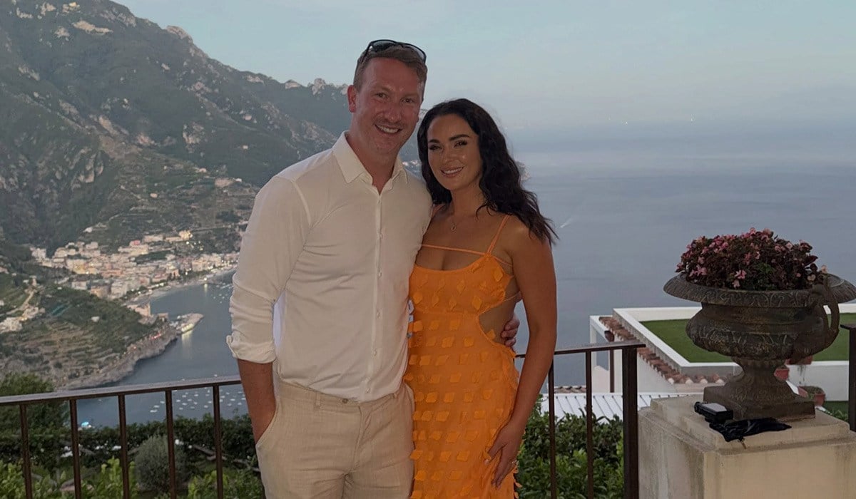 Laura Fox and Brian Moran at Katja Mia's wedding. Pic: Laura Fox/Instagram