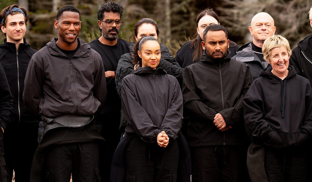 Cast of The Celebrity Traitors. Pic: BBC/Studio Lambert/Euan Cherry