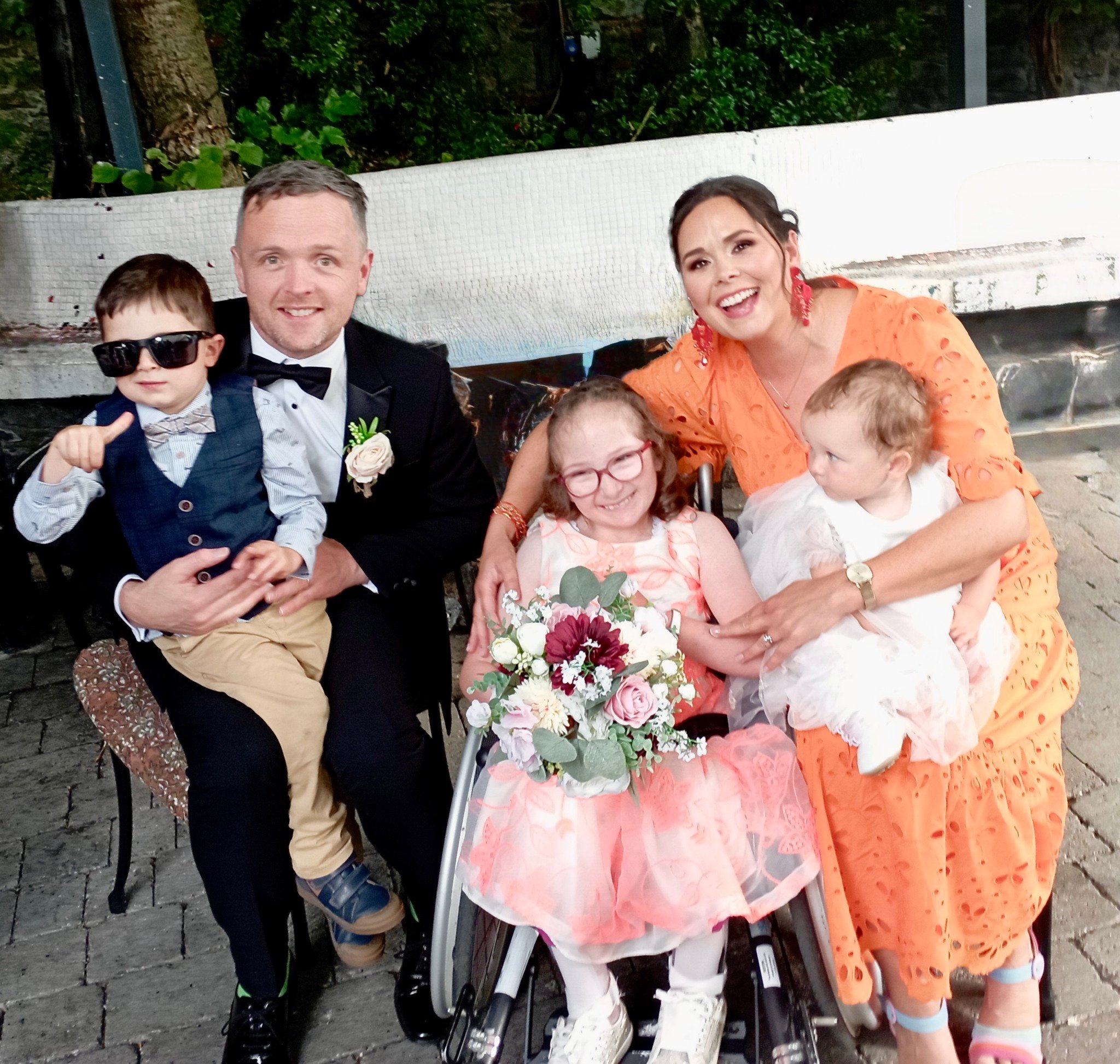 Aoibhínn and her family