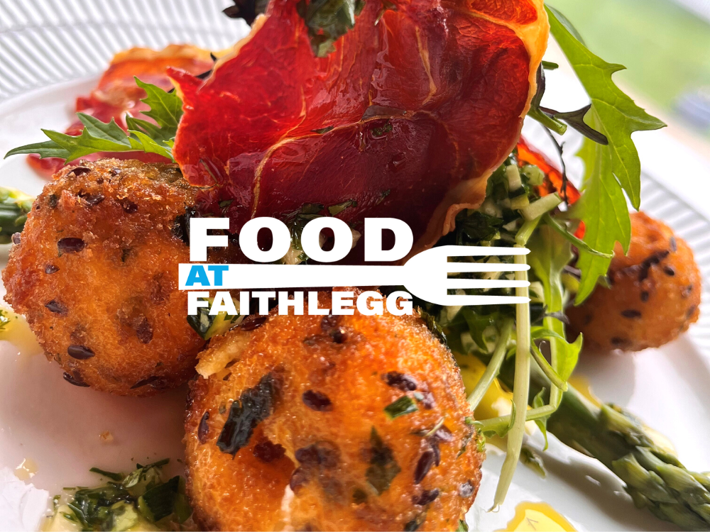 Food At Faithlegg - Asparagus and Goat's Cheese Bon Bons