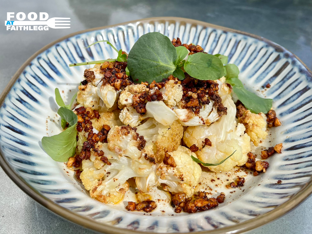 Food At Faithlegg - Peanut Rayu with Roasted Cauliflower