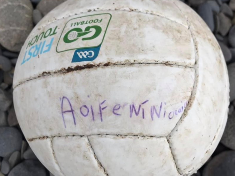 Football from Woodstown washing up in Wales 