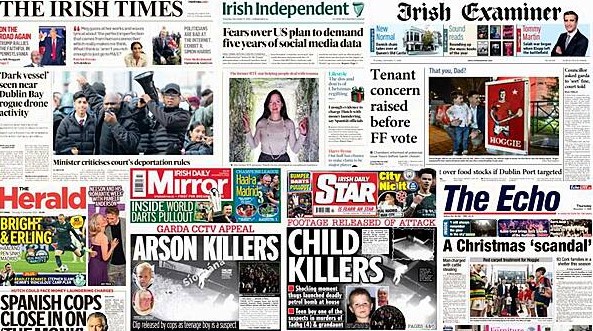 Thursday's Front Pages