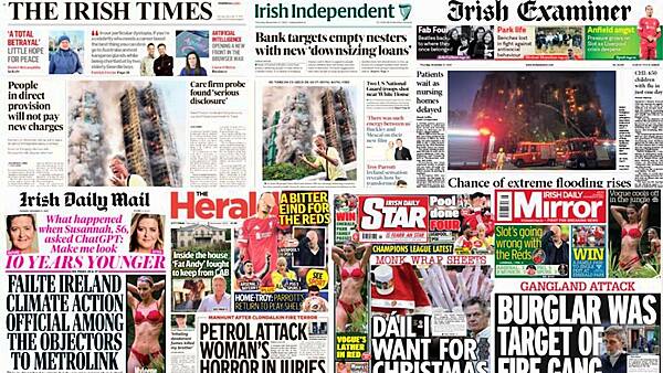 Thursday's Front Pages