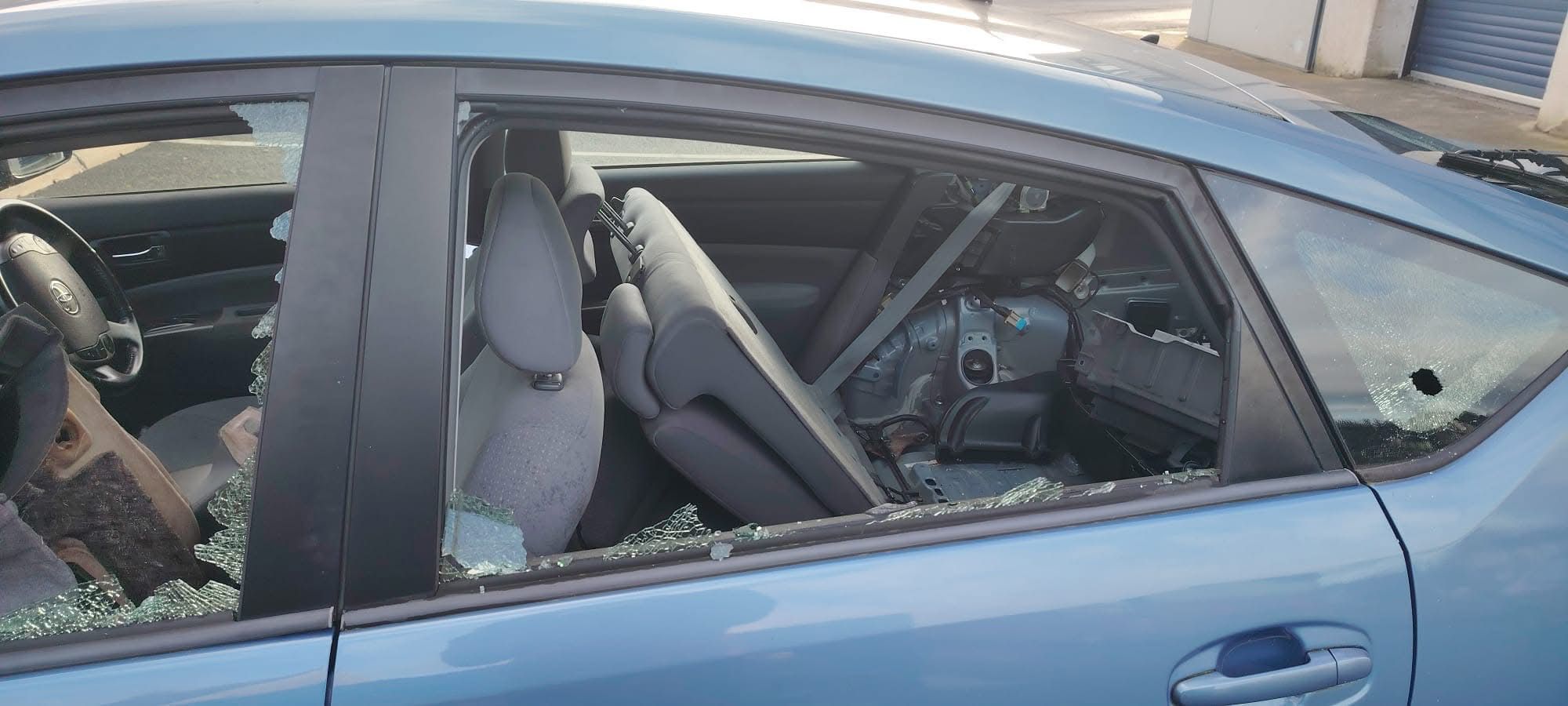 Damage caused to the vehicle