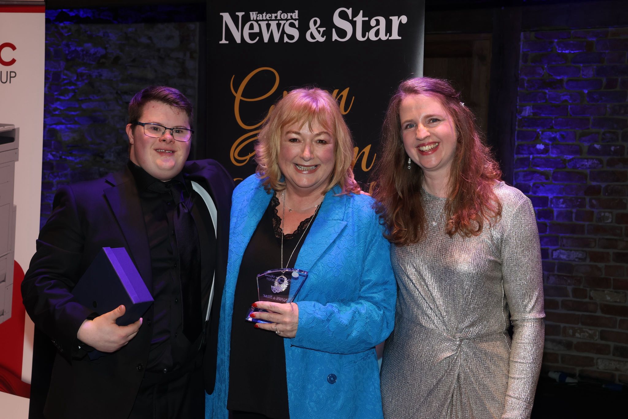 Sean Upton and Brenda Giles pictured with Mary Francis Ryan from the News and Star: Photo Joe Evans